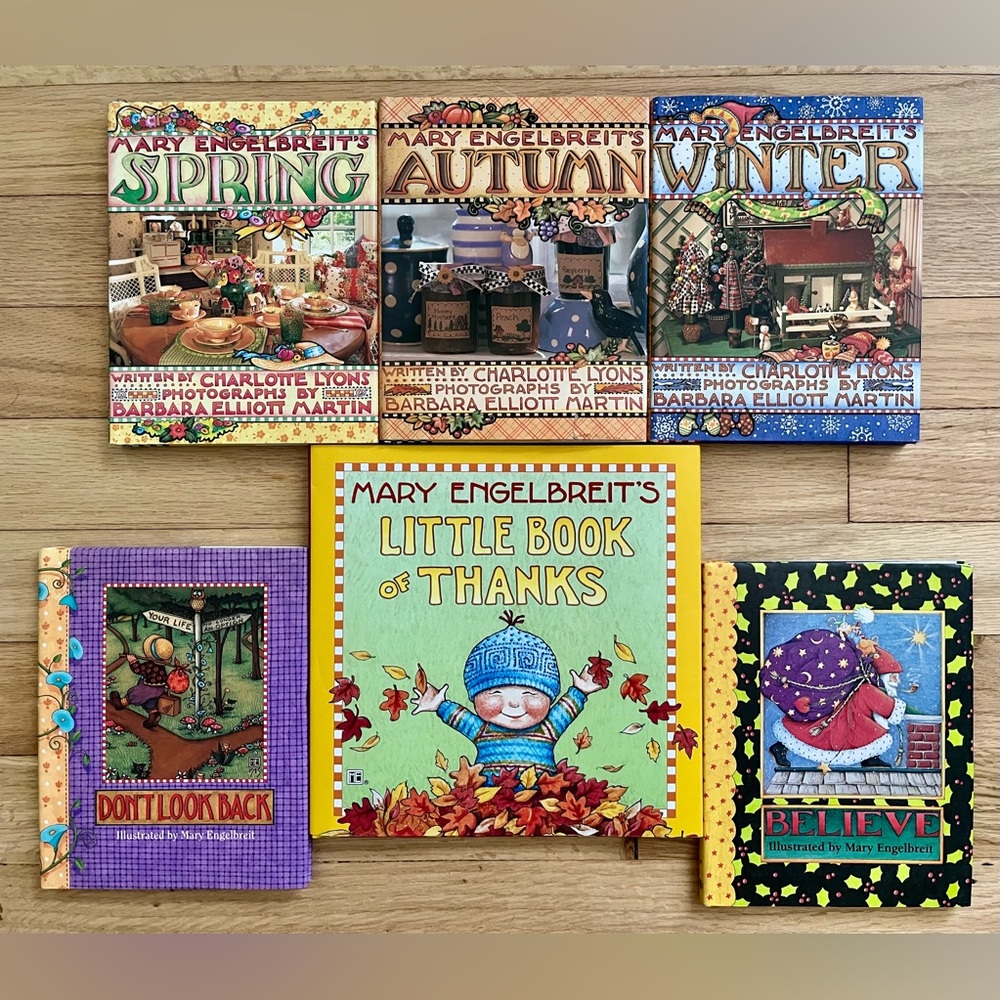 Set of 6 Books! Mary Engelbreit Seasonal and Inspirational Book Set